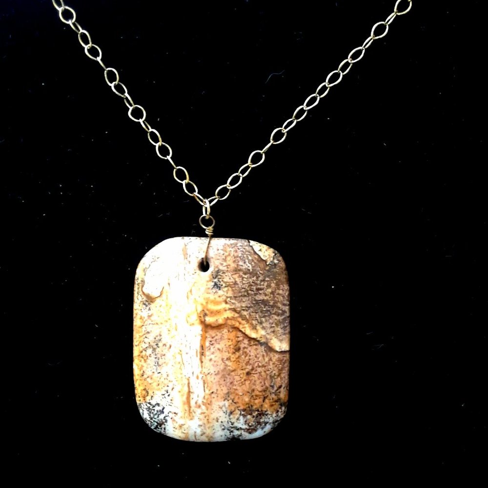 18inch Necklace of 18 kt Gold over Sterling Silver